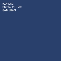 #2A406C - San Juan Color Image